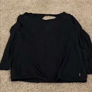 Jockey Black Relaxed Cut Out Blouse